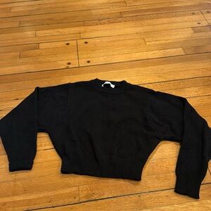 Zara black crew neck sweater